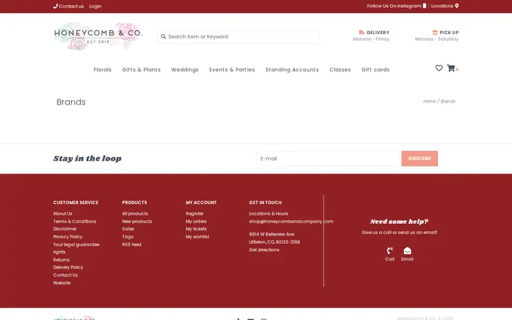 /brands — Honeycomb & Co.