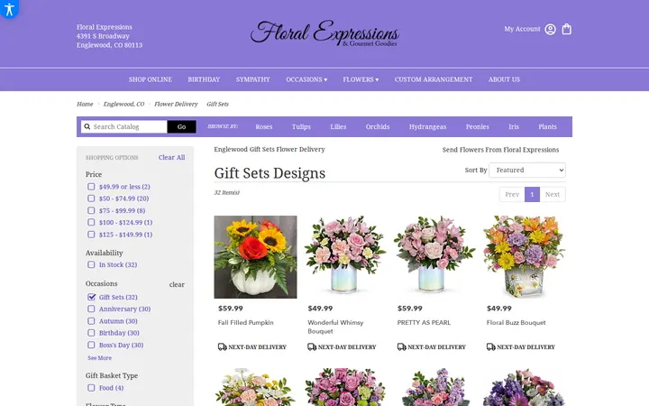 /englewood-florist-flower-delivery/gift-sets-flowers — Floral Expressions
