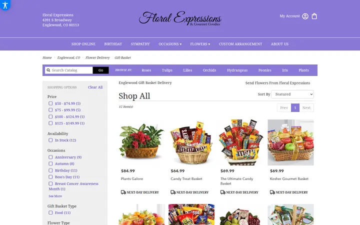 /englewood-florist-flower-delivery/gift-basket — Floral Expressions