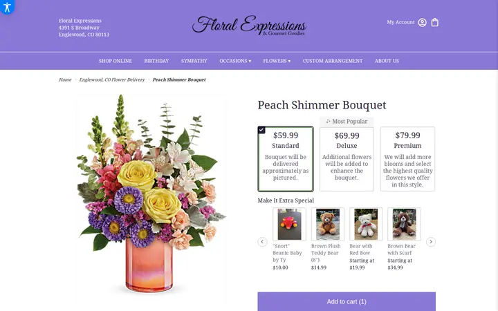 /englewood-floral-expressions/peach-shimmer-bouquet.html — Floral Expressions