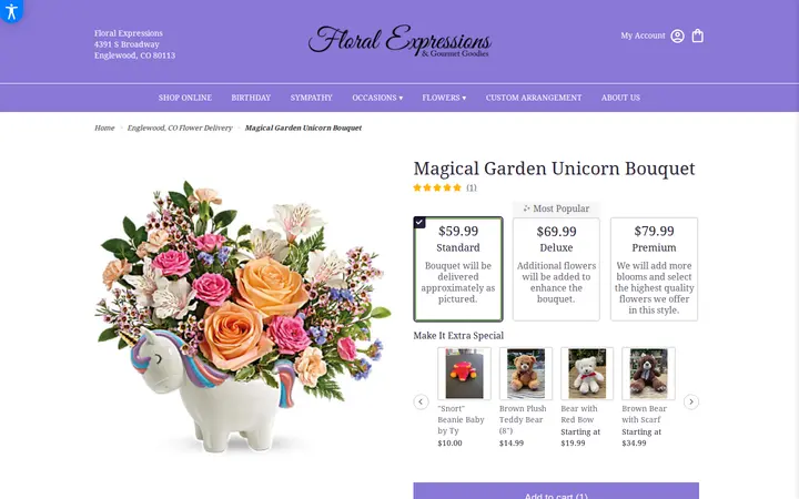 /englewood-floral-expressions/magical-garden-unicorn-bouquet.html — Floral Expressions