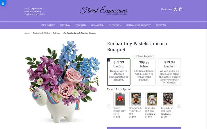 /englewood-floral-expressions/enchanting-pastels-unicorn-bouquet.html — Floral Expressions