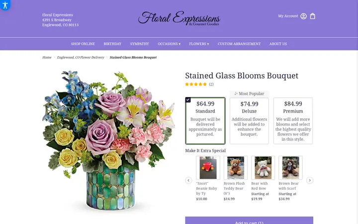 /englewood-floral-expressions/stained-glass-blooms-bouquet.html — Floral Expressions