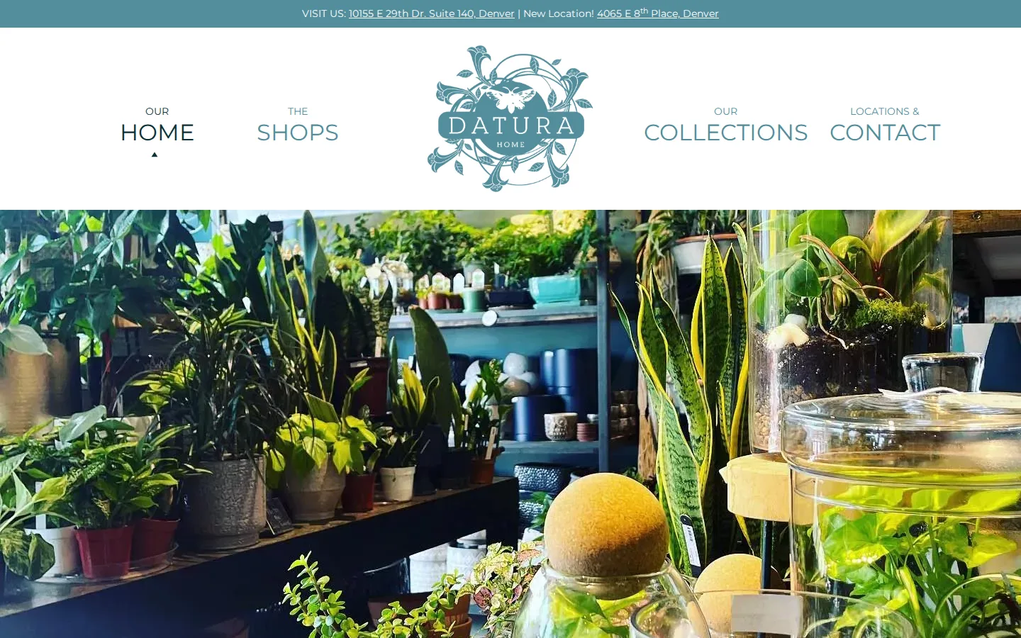 Captured website of Datura Home Central Park