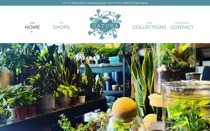 Website of Datura Home Central Park
