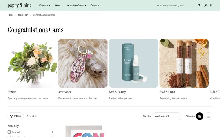 /collections/congratulations-cards — poppy & pine
