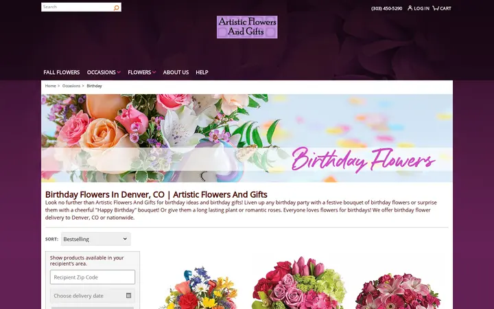 /birthday/cat1000017 — Artistic Flowers & Gifts