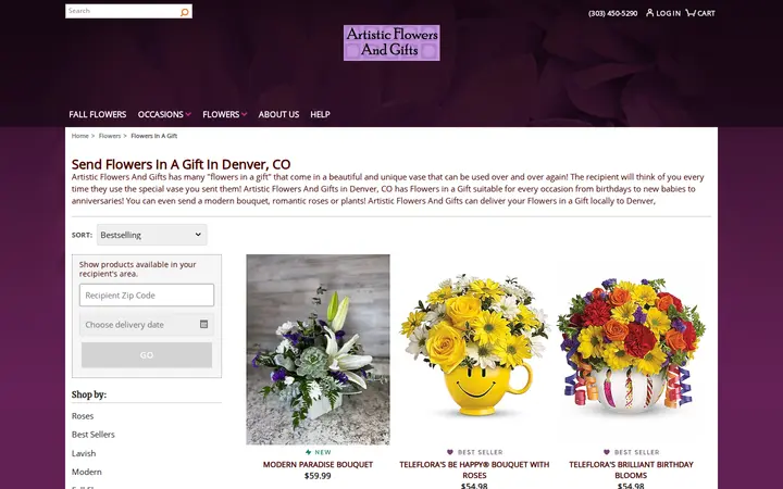 /flowers-in-a-gift/cat1080003 — Artistic Flowers & Gifts