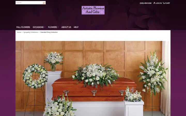 /sympathy-collections/grandest-glory-collection/cat9490005 — Artistic Flowers & Gifts