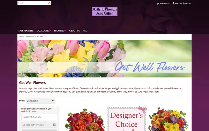 /get-well/cat1000018 — Artistic Flowers & Gifts