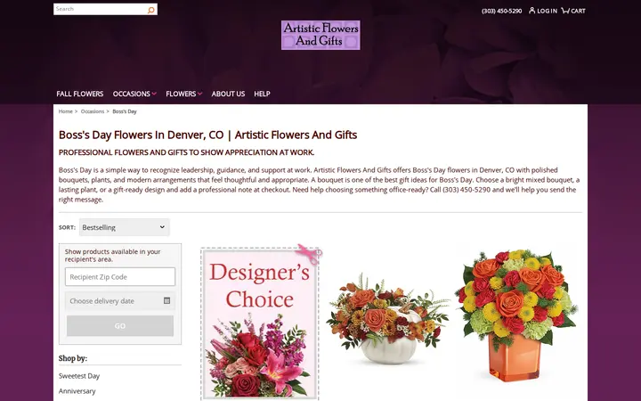 /bosss-day/cat1080015 — Artistic Flowers & Gifts