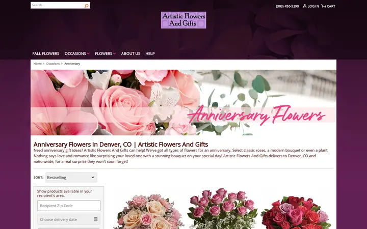 /anniversary/cat1000016 — Artistic Flowers & Gifts