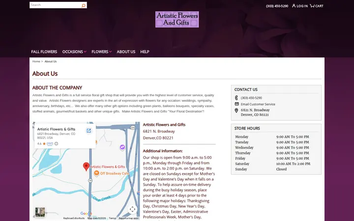 /about-us — Artistic Flowers & Gifts