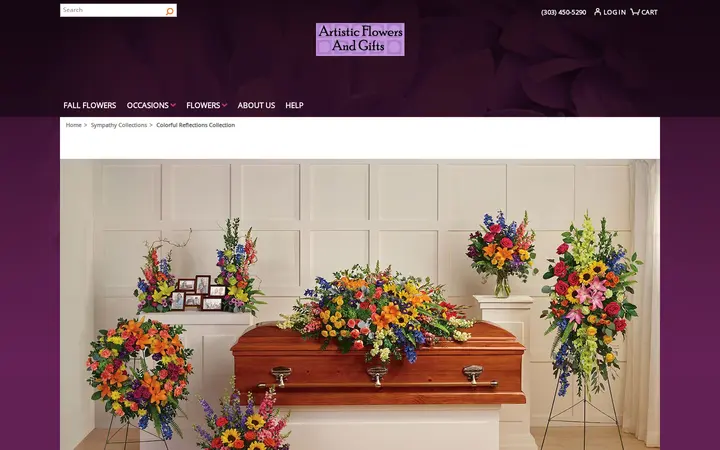 /sympathy-collections/colorful-reflections-collection/cat9490003 — Artistic Flowers & Gifts