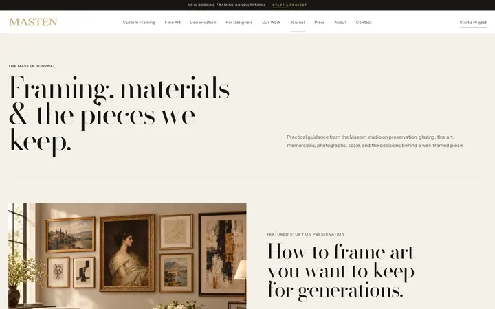 /journal — Masten Fine Framing & Gifts