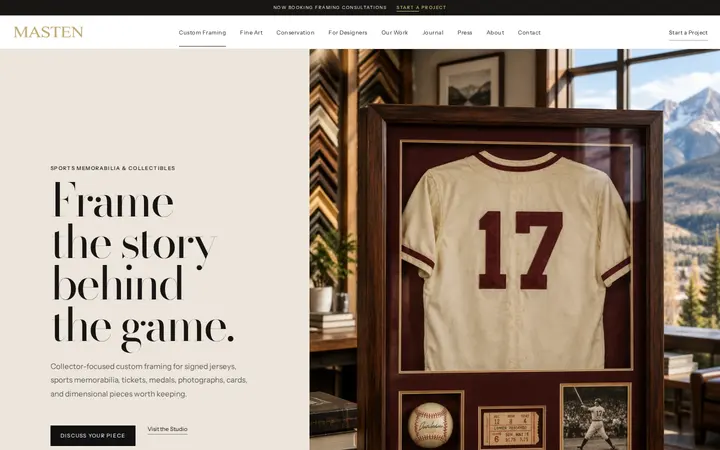 /custom-framing/memorabilia-objects — Masten Fine Framing & Gifts