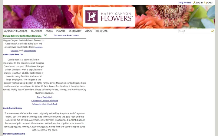 /Castle-Rock-CO-florist — Happy Canyon Flowers