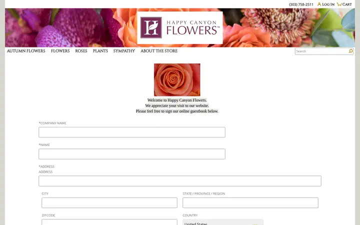 /guestbook — Happy Canyon Flowers