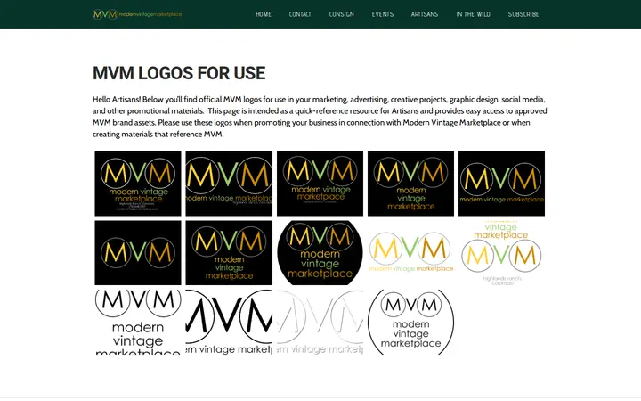 /logo.html — Modern Vintage Marketplace