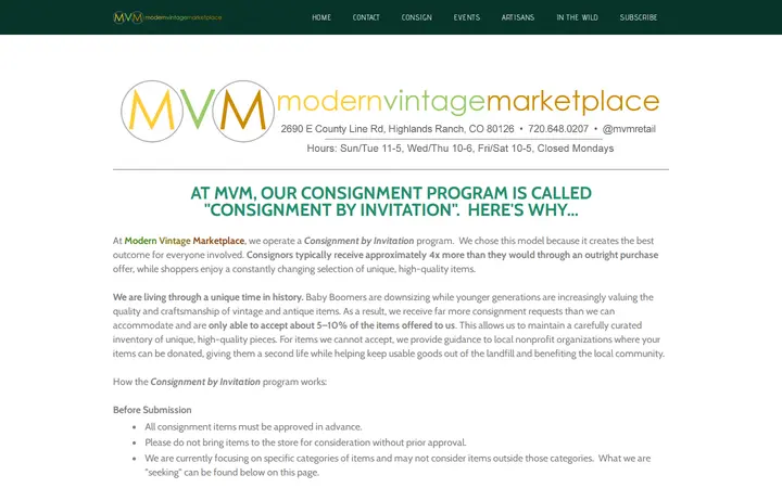 /seeking.html — Modern Vintage Marketplace
