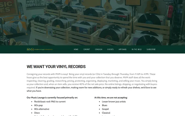 /vinyl.html — Modern Vintage Marketplace