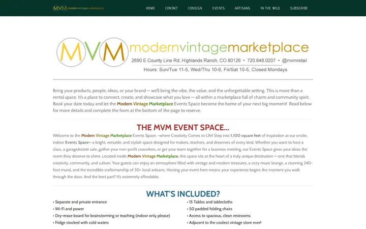 /event-space.html — Modern Vintage Marketplace