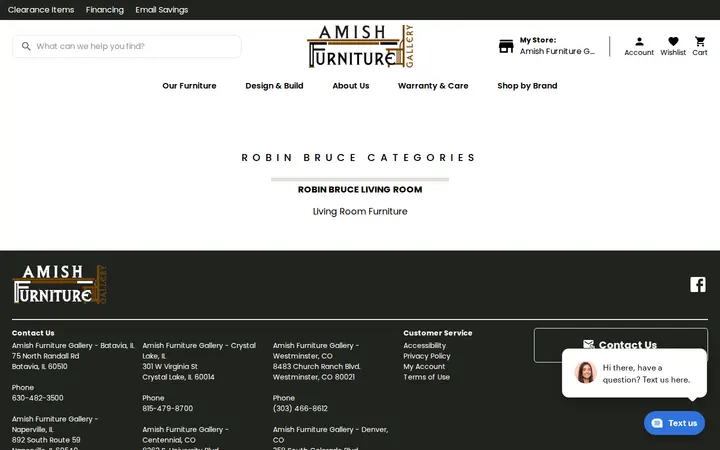/robin-bruce — Amish Furniture Gallery