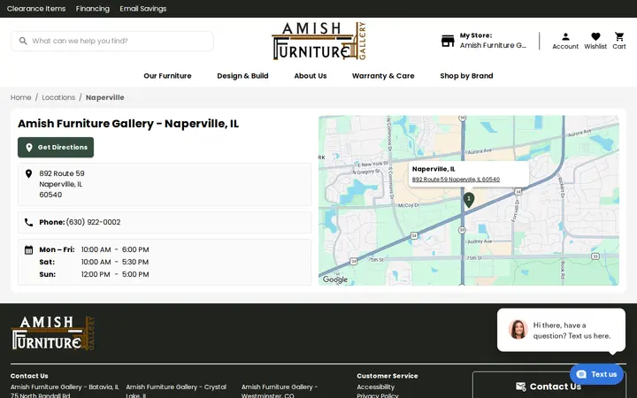 /locations/naperville — Amish Furniture Gallery