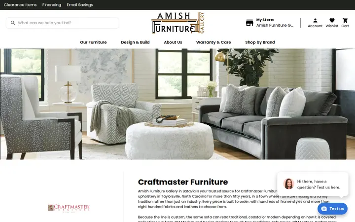 /craftmaster-furniture — Amish Furniture Gallery