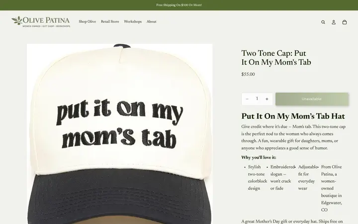 /products/two-tone-cap-put-it-on-my-moms-tab-black-beige — Olive Patina Denver