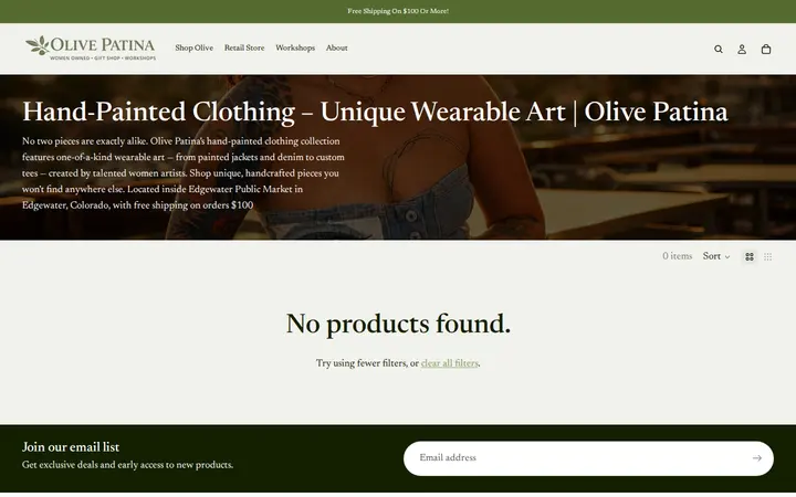 /collections/hand-painted — Olive Patina Denver
