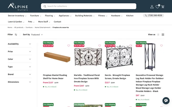 /collections/home-entertainment-fireplace-accessories — Alpine Outlets