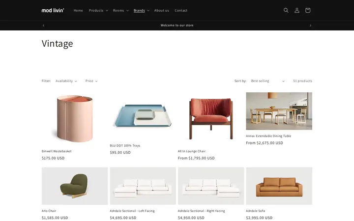 /collections/vintage-select — Mod Livin' New and Vintage Modern Furniture