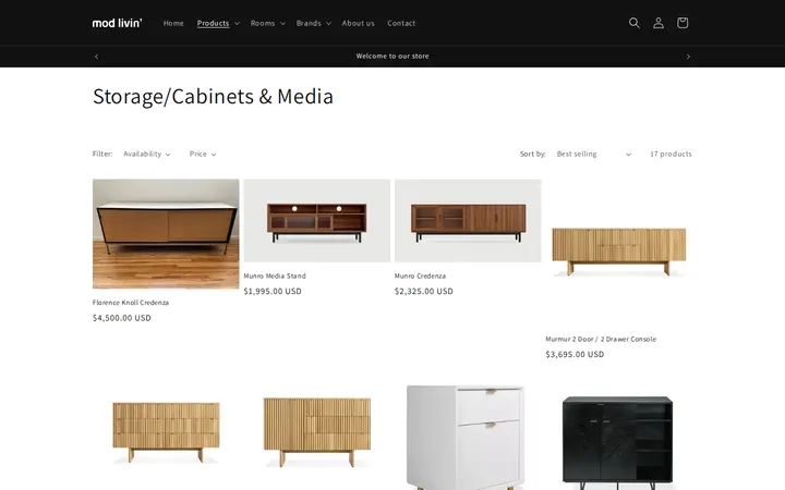 /collections/storage-cabinets-media — Mod Livin' New and Vintage Modern Furniture