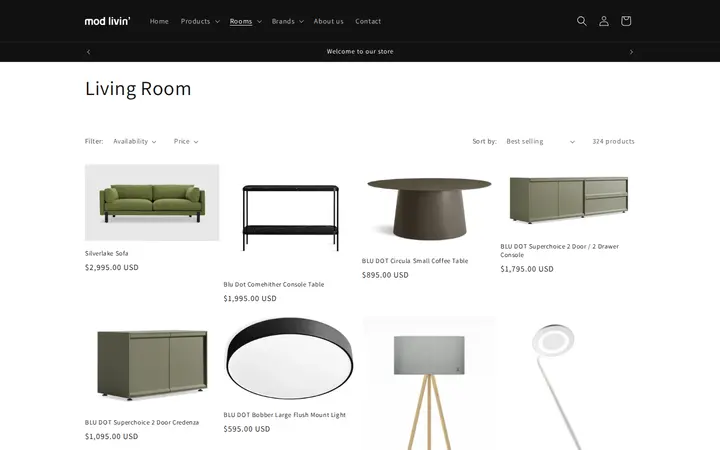 /collections/living-room — Mod Livin' New and Vintage Modern Furniture