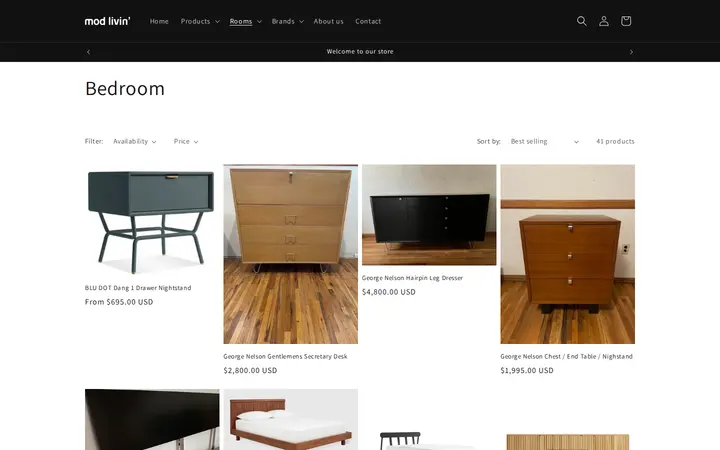 /collections/bedroom — Mod Livin' New and Vintage Modern Furniture