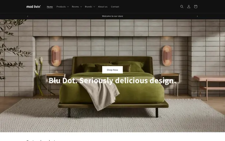 Website of Mod Livin' New and Vintage Modern Furniture