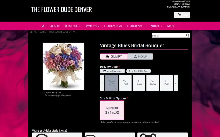 /product/5d8a45db14c499.80872/vintage-blues-bridal-bouquet- — The Flower Dude Denver