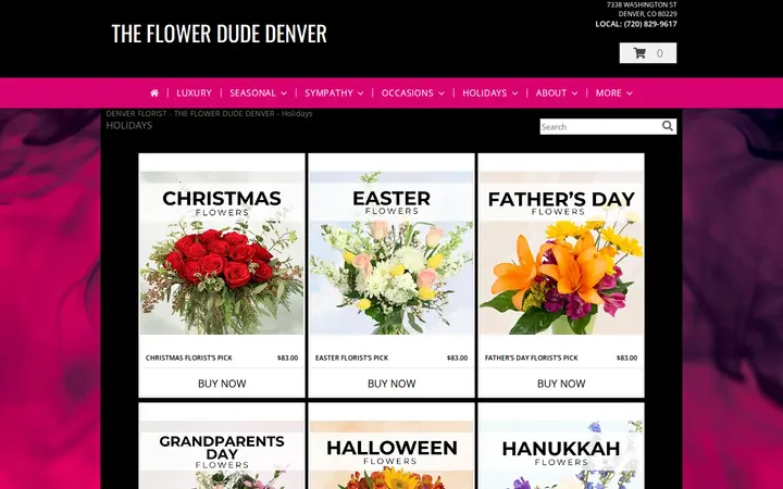 /holidays.php — The Flower Dude Denver