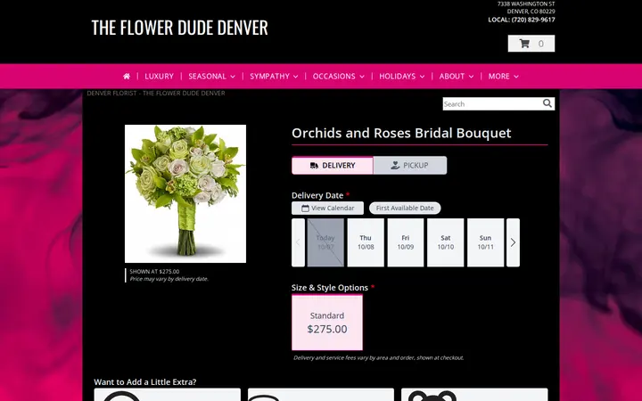 /product/5d8a477db9dd70.05478/orchids-and-roses-bridal-bouquet- — The Flower Dude Denver