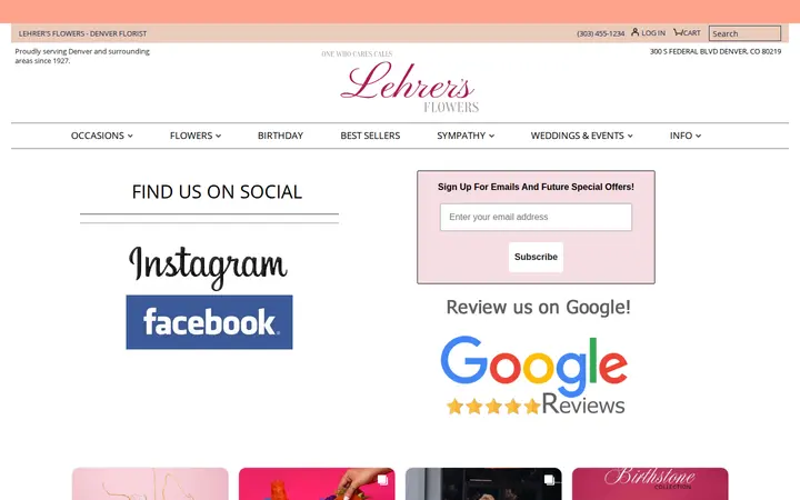 /find-us-on-social — Lehrer's Flowers