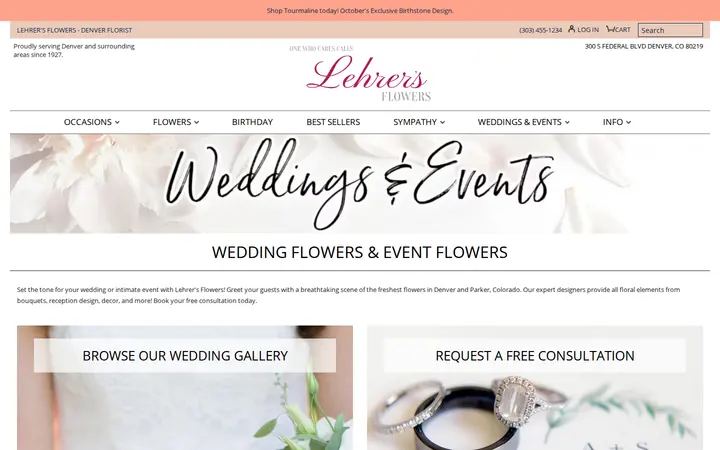 /weddings-and-events — Lehrer's Flowers