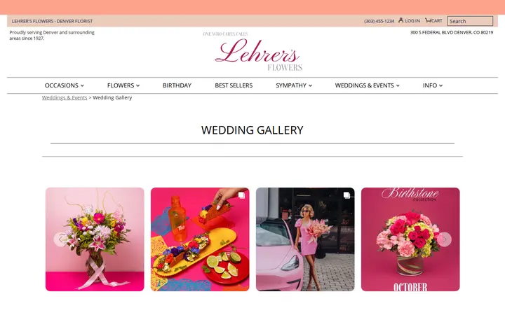 /weddings-and-events/gallery — Lehrer's Flowers