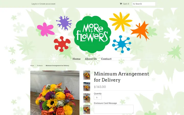 /collections/frontpage/products/minimum-arrangement-for-delivery — More Flowers, LLC
