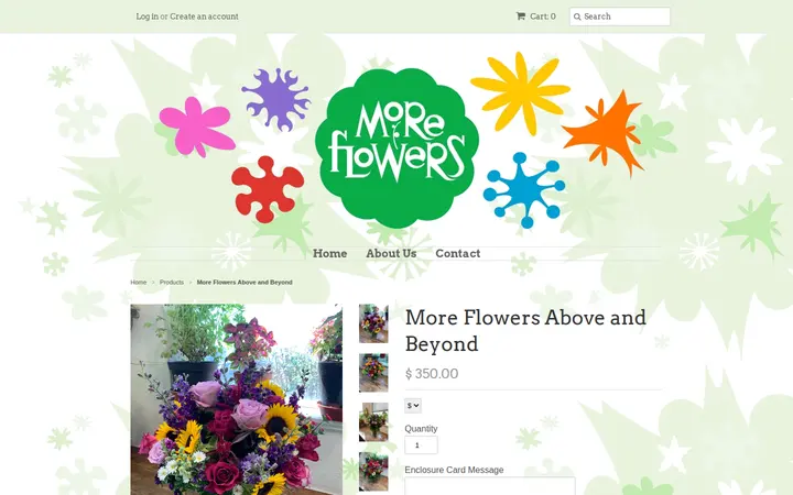 /collections/frontpage/products/more-flowers-above-and-beyond — More Flowers, LLC