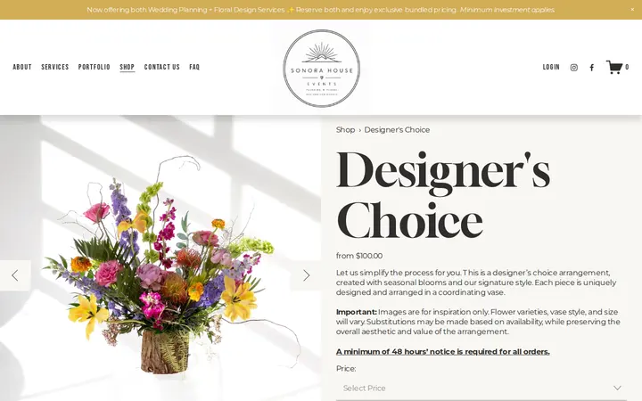 /shop/p/designers-choice — Sonora House Events