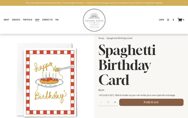 /shop/p/spaghetti-birthday-card — Sonora House Events
