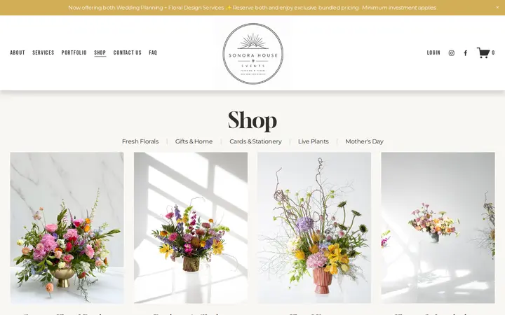 /shop — Sonora House Events