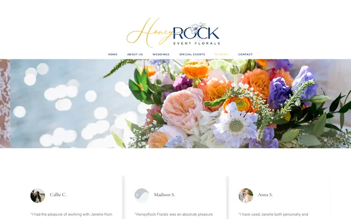 /reviews — HoneyRock Florals