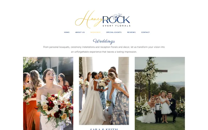 /weddings — HoneyRock Florals